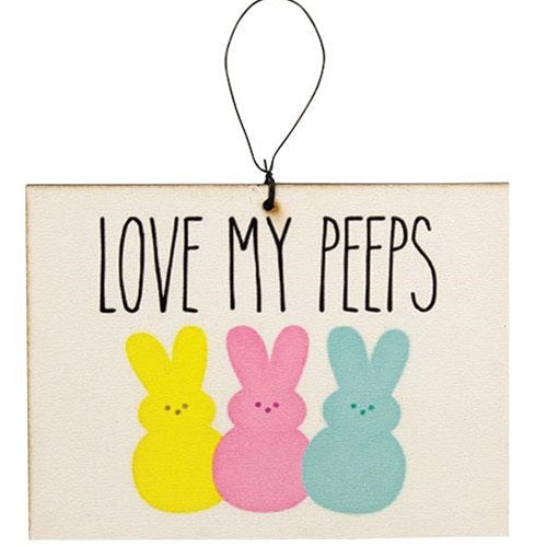Set of Hangin' With My Peeps Love My Peeps Easter Ornaments