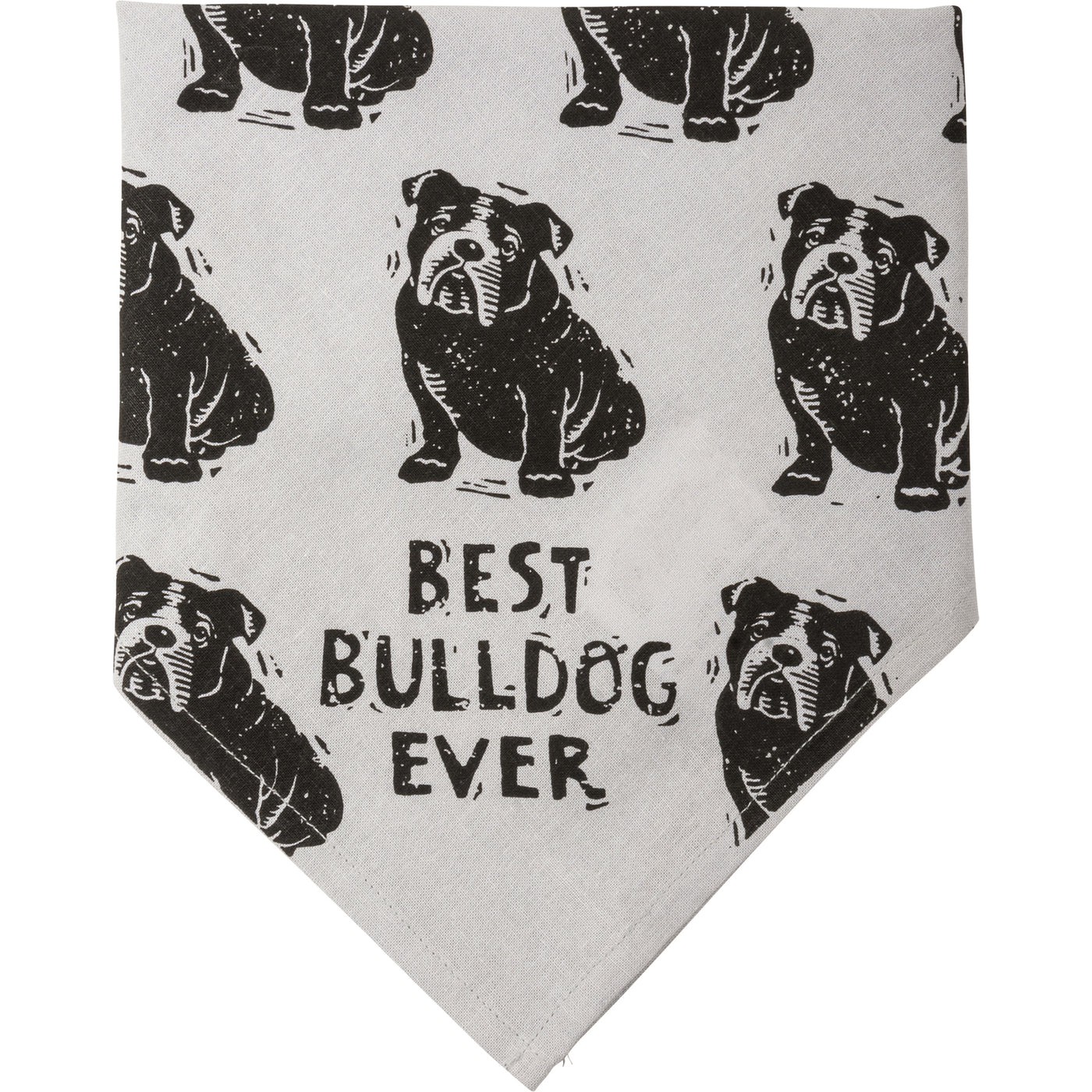 Best Bulldog Ever Love My Human Pet Bandana Large