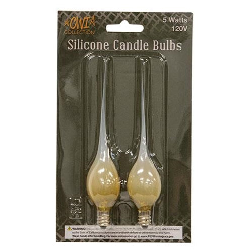 💙 Set of 2 Gold Silicone Light Bulbs 5W