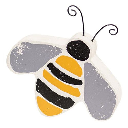 💙 Bee Wooden Chunky Shelf Sitter