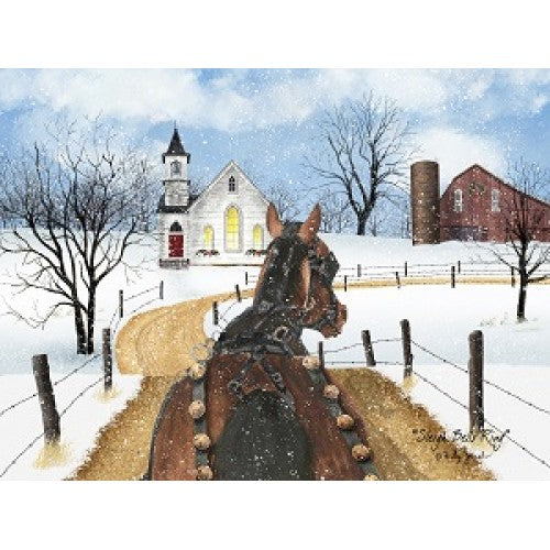 Billy Jacobs Sleigh Bell Ring 12" x 16" Canvas Print