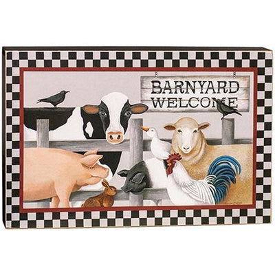 Barnyard Animals Welcome Box Sign
