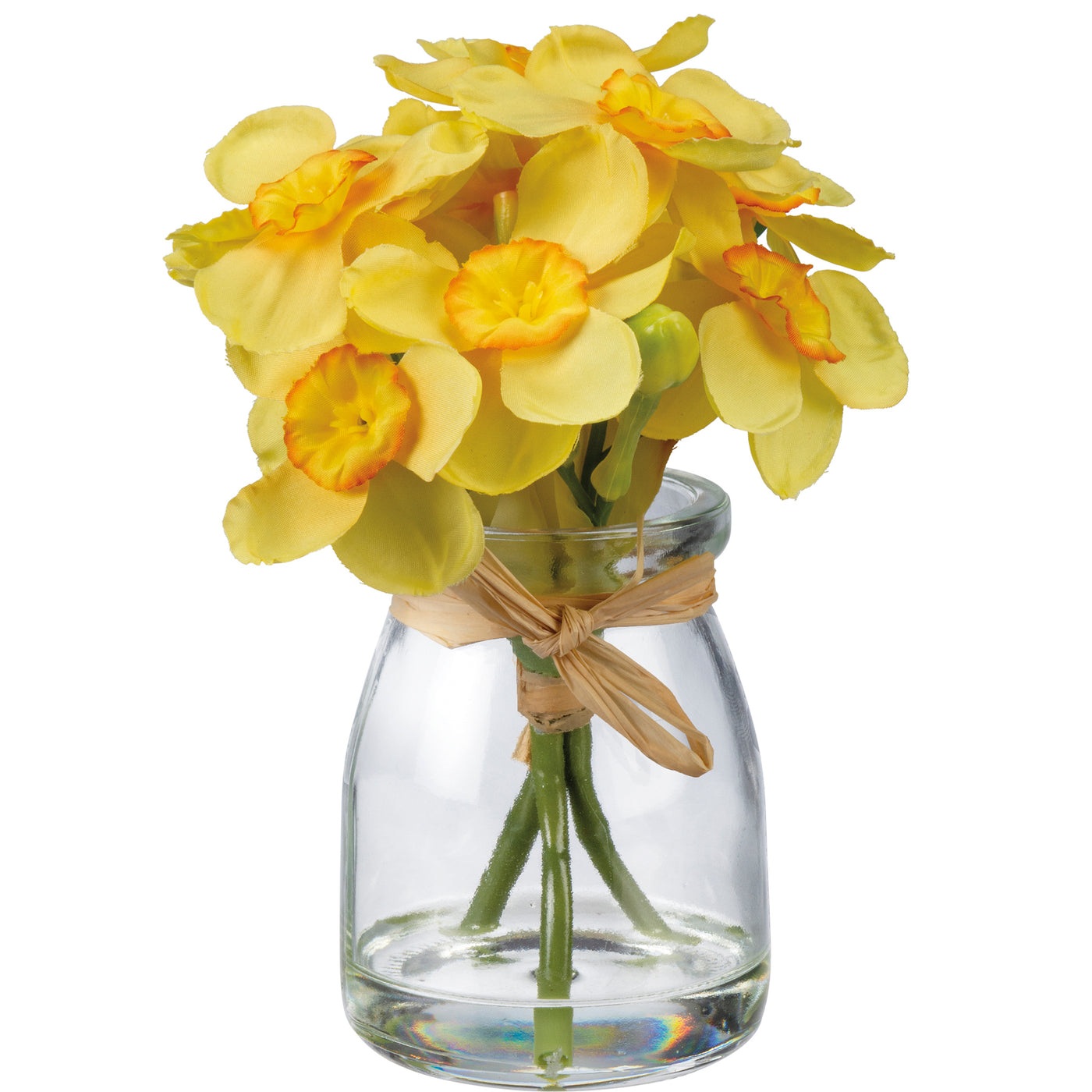 Yellow Narcissus Faux Daffodils in a Vase