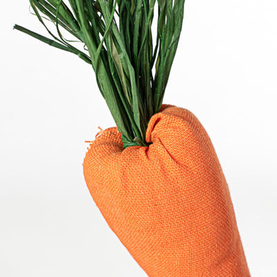 Orange and Black White Buffalo Check Fabric Carrot 22" Pick