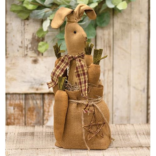 Barry Bunny Carrot Bag Fabric Doll