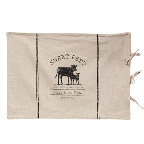 Sweet Feed Farmhouse Cow Stripe Queen Pillow Sham