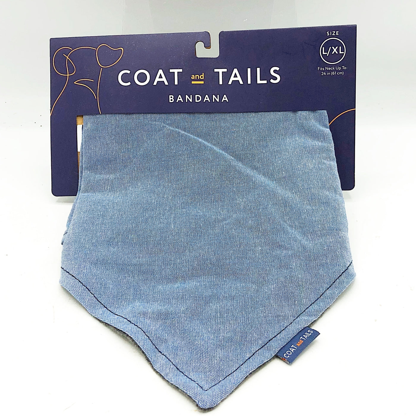 Surprise Me Sale 🤭 Coat and Tail Blue Dog Bandana Large XL