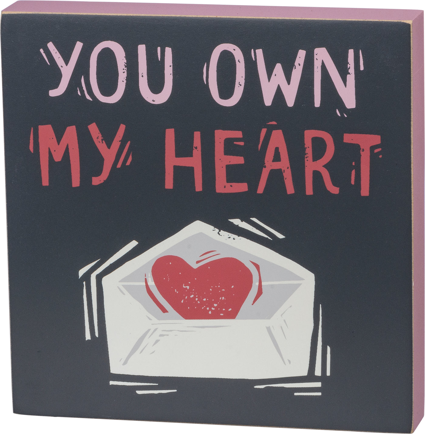 Surprise Me Sale 🤭 💙 You Own My Heart Block Sign