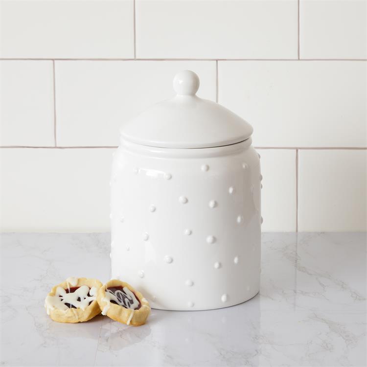 Dottie White Dolomite Cookie Jar