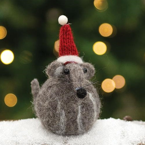 💙 Christmas Mouse Felt Ornament