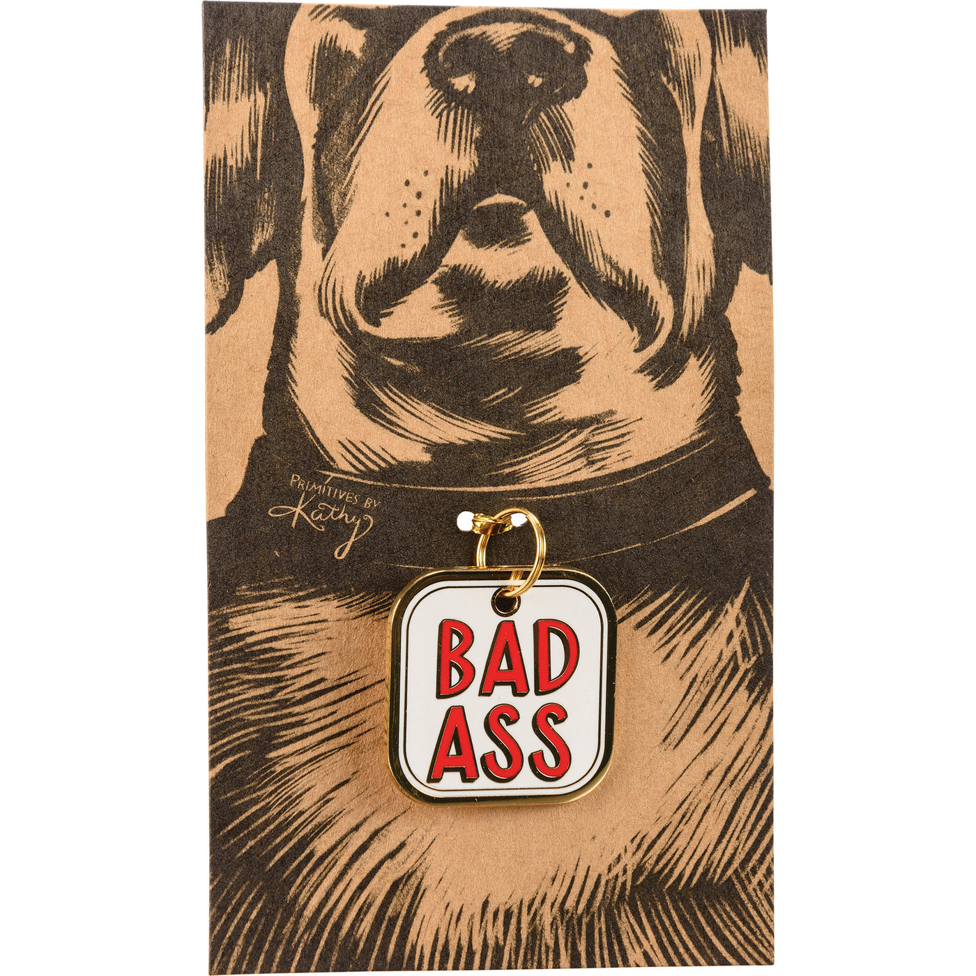 Bad A*$ Enamel Dog Collar Charm