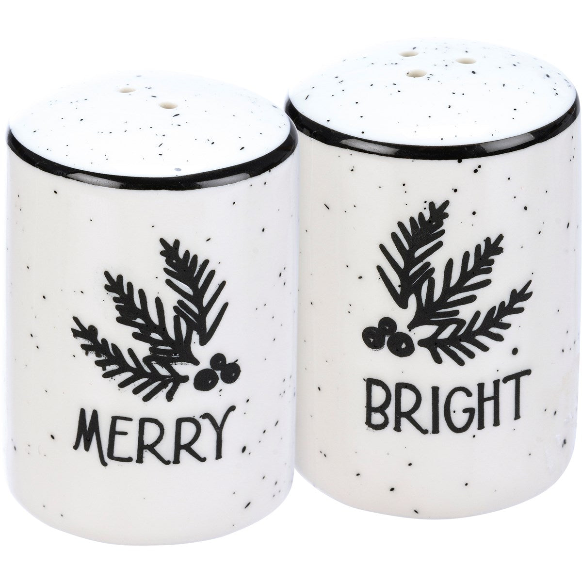 💙 Merry Bright Christmas Salt and Pepper Shakers