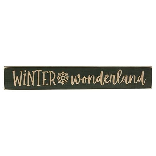 Winter Wonderland 24" Wooden Engraved Sign