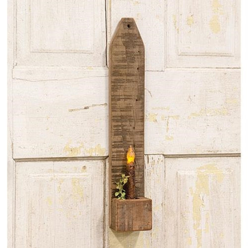 💙 Reclaimed Wood Wall Planter Sconce