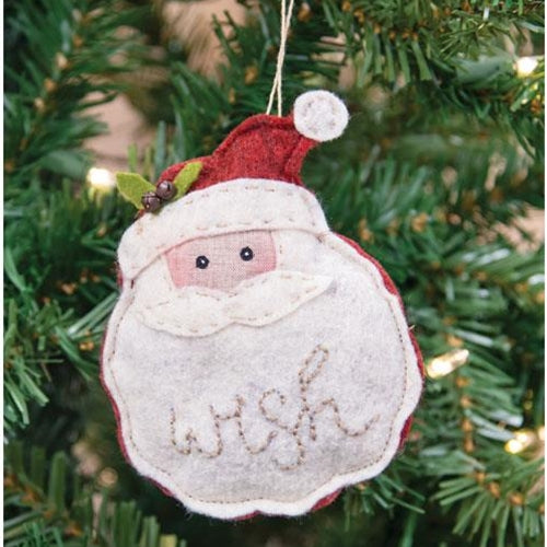 💙 Santa Wish Felt Ornament