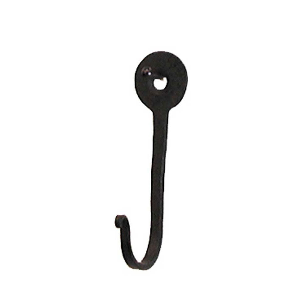 Horsehoe Nail Hook Black Metal