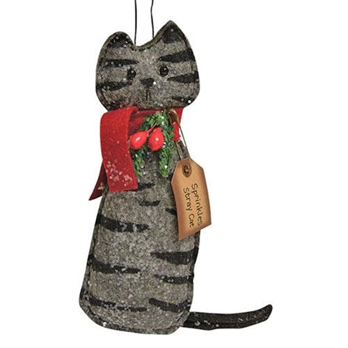 💙 Sprinkles Stray Grey Tabby Cat Ornament