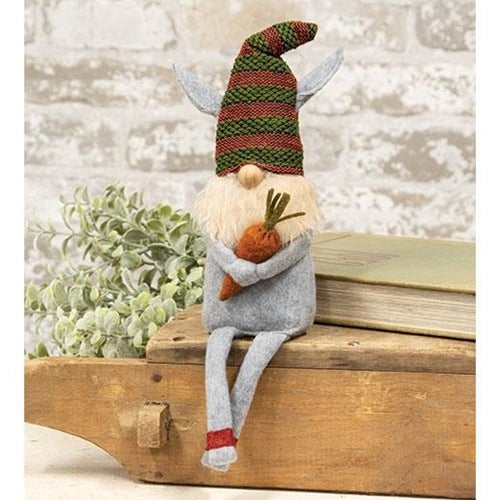 Carrot Gnome With Bunny Ears Spring Figure