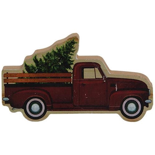 💙 Lil' Fresh Cut Tree & Truck Wood Sitter
