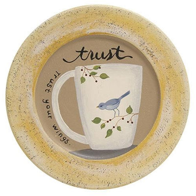 💙 Set of 2 Trust and Dream Bluebird 8" Decorative Plates