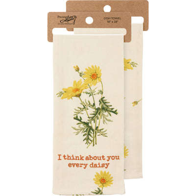 I Think About You Every Daisy Kitchen Towel