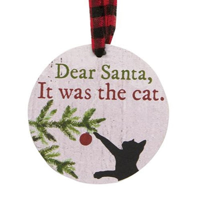 💙 Set of 4 Christmas Cat Wooden Gift Tags