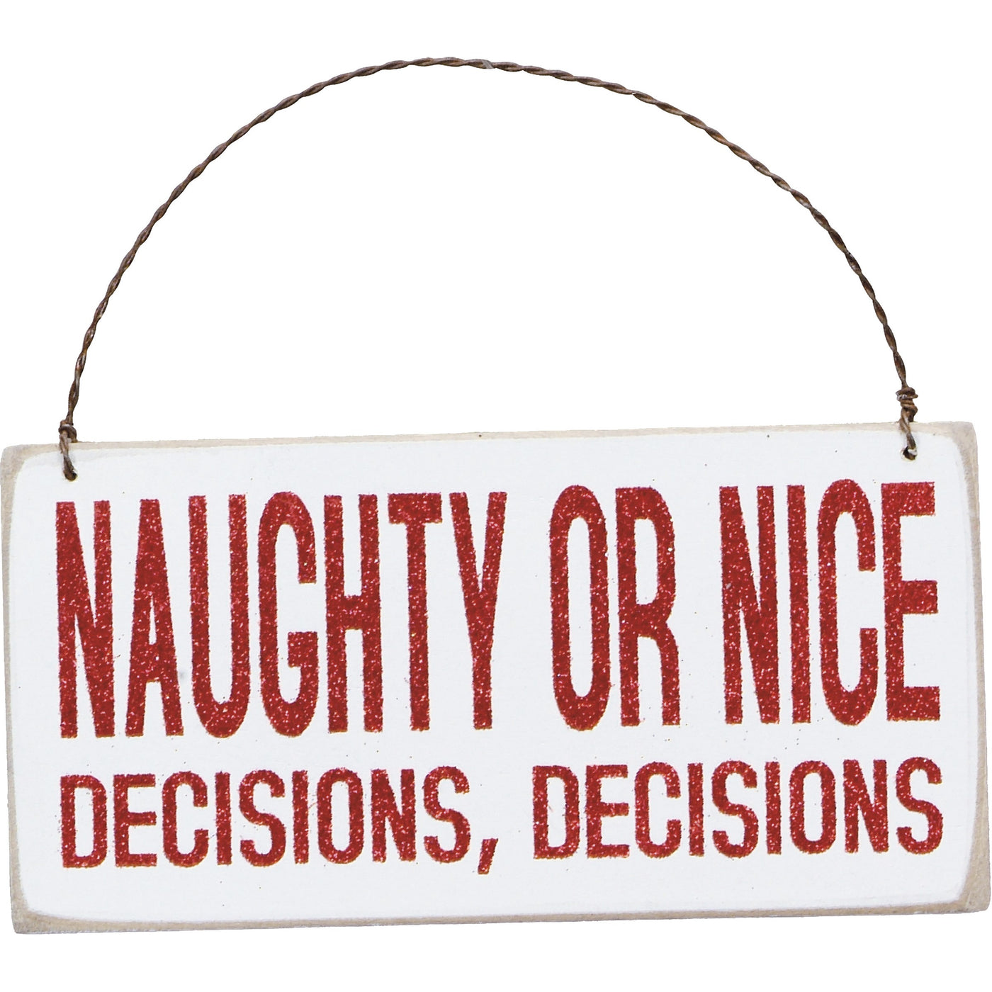 🫐 BLUEBERRY DAYS 💙 Naughty Or Nice Decisions Decisions Ornament