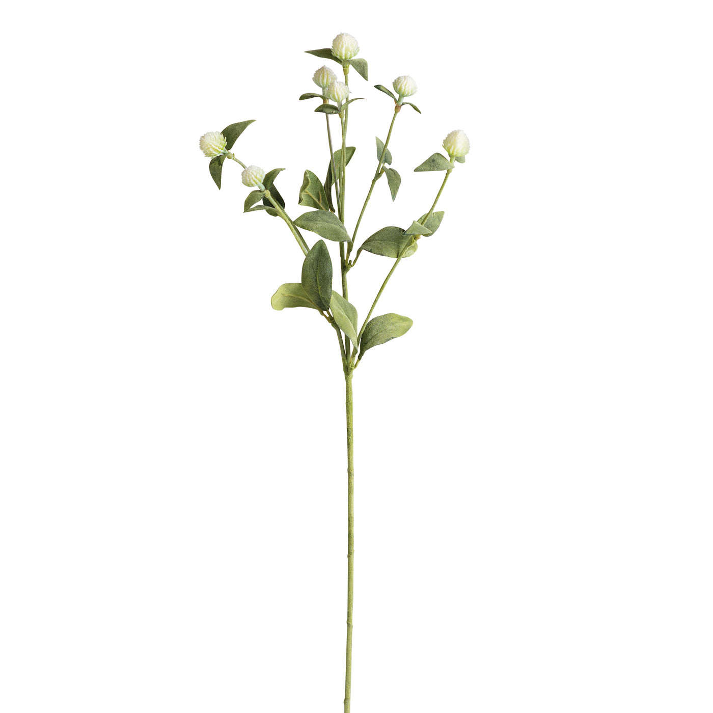 White Thistle 28" Faux Floral Spray