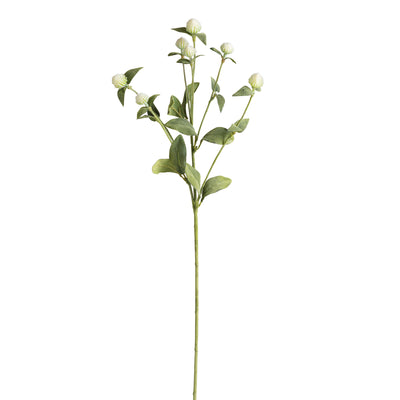 White Thistle 28" Faux Floral Spray