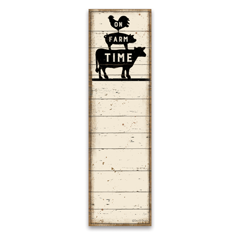 On Farm Time Magnetic List Notepad