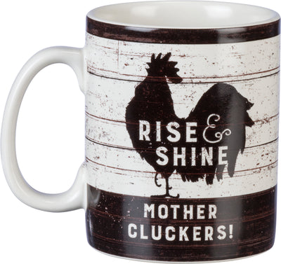 Rise & Shine Mother Cluckers Rooster Mug
