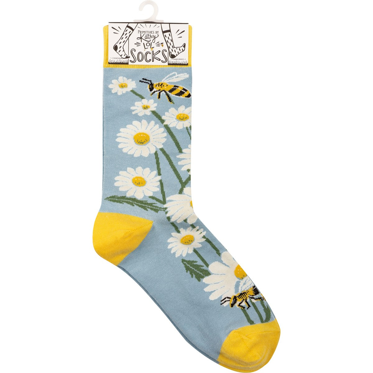 Bees & Daisies Fun Socks