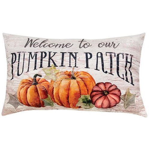 Welcome To Our Pumpkin Patch 17" Fall Throw Pillow