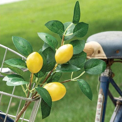 💙 Fresh Picked Lemon 15" Faux Fruit and Foliage Spray