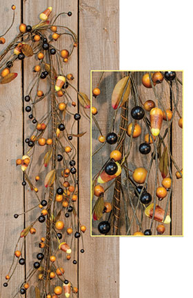 Candy Corn and Berries 4 Ft Garland