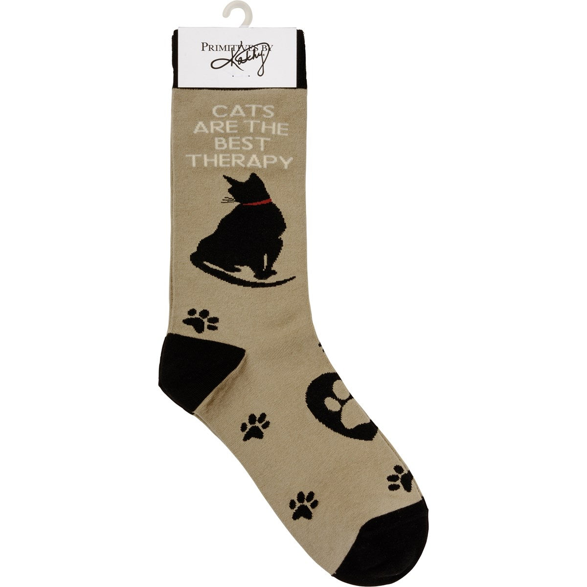 💙 Cats Are The Best Therapy Unisex Fun Socks