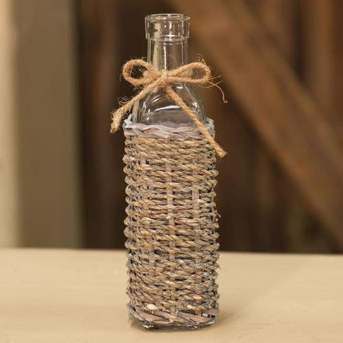 Seagrass Long Neck Glass Bottle