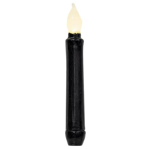 Black Gloss 6" Timer Taper Candle