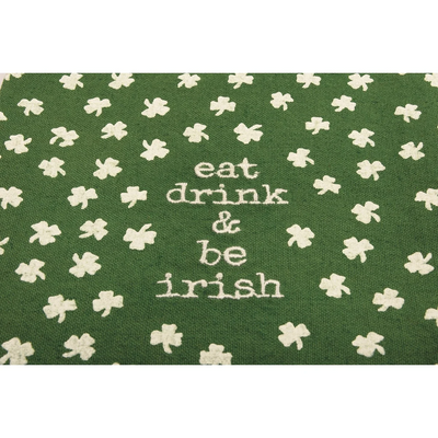 Eat Drink & Be Irish Shamrock Kitchen Towel