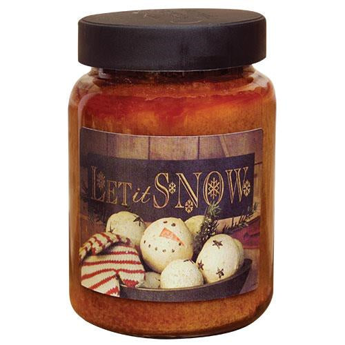 Let It Snow Buttered Maple Syrup 26 oz Jar Candle