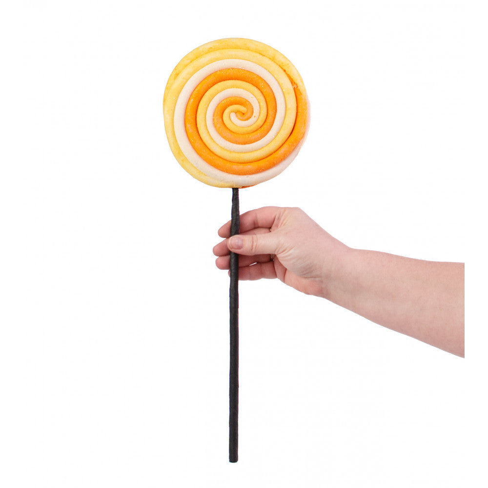 Candy Corn Hues Glitter 18" Lollipop Pick