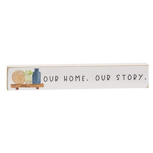 Set of 2 Our Home Our Story Mini Stick Shelf Sitters