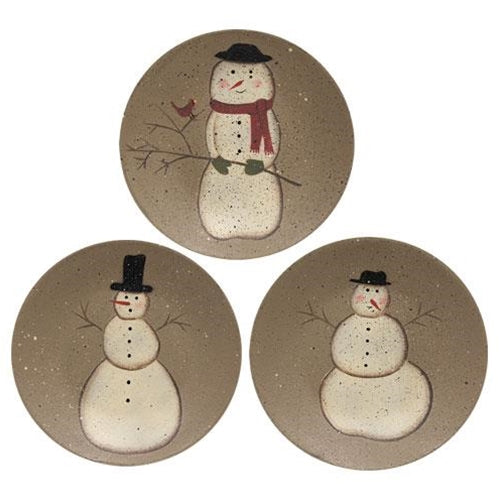 Set of 3 Snow Parade 6" Decorative Plates