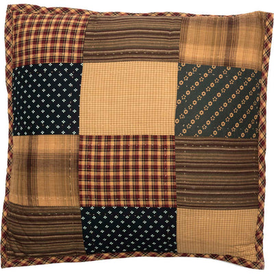 Patriotic Patch Quilted 16" Throw Pillow