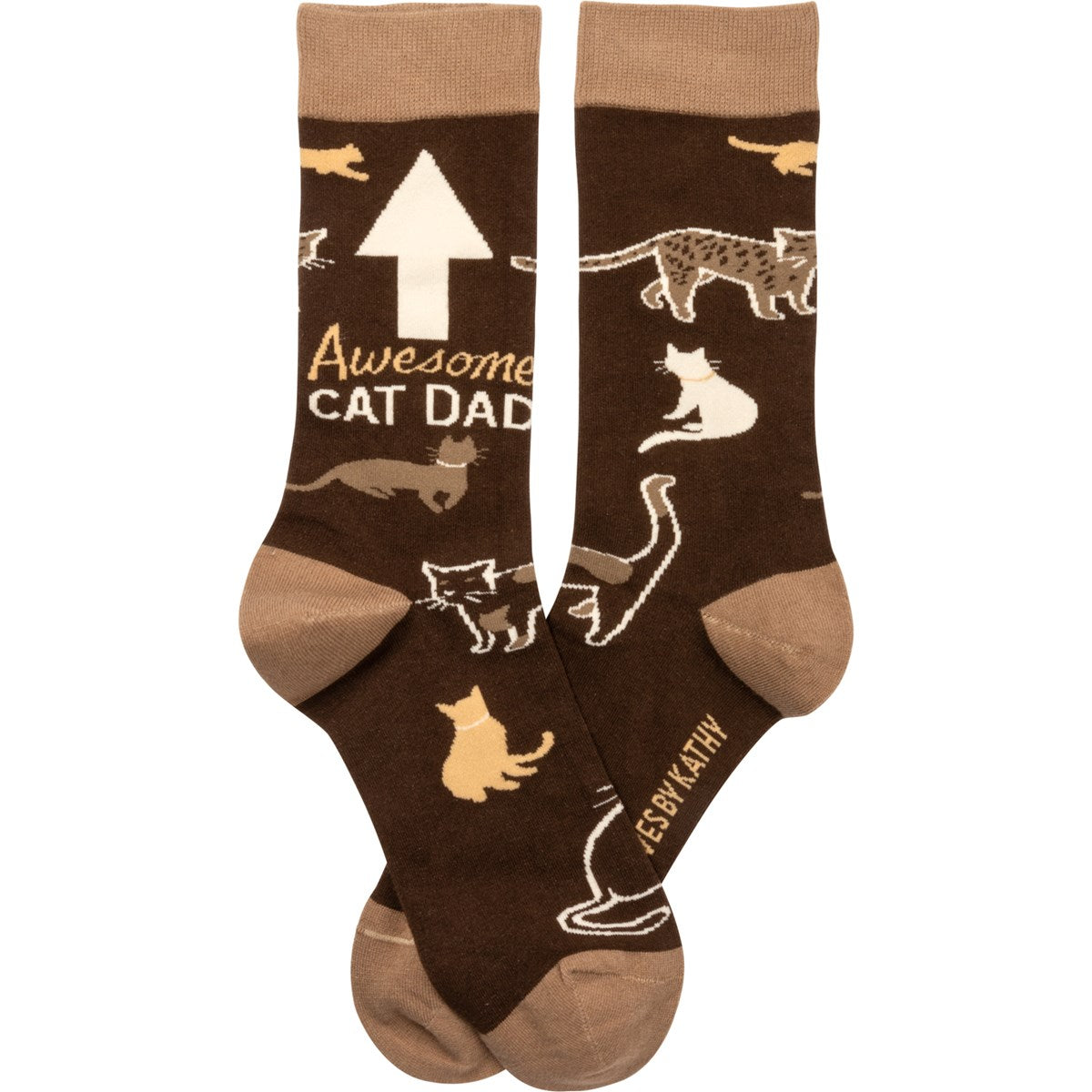 Awesome Cat Dad Fun Socks