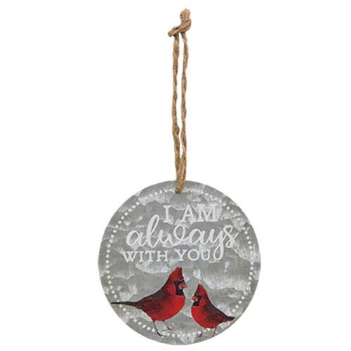 Set of 3 Always With You Cardinal Ornaments