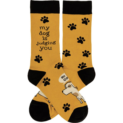 💙 My Dog Is Judging You Unisex Fun Socks