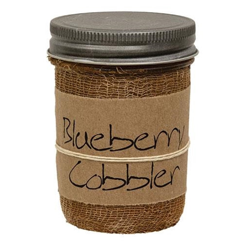 Blueberry Cobbler 8 oz Rustic Jar Candle