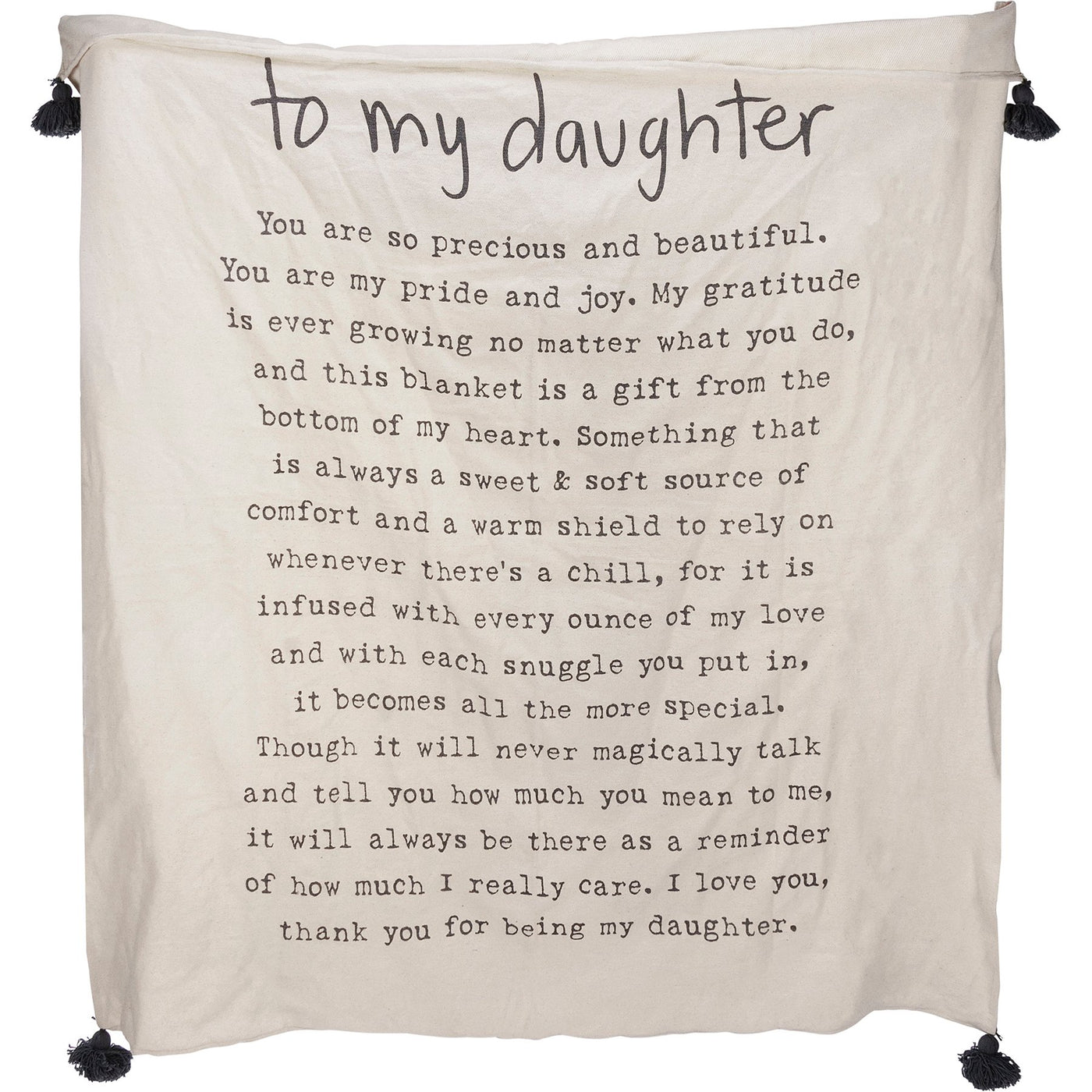 To My Daughter Poem Throw