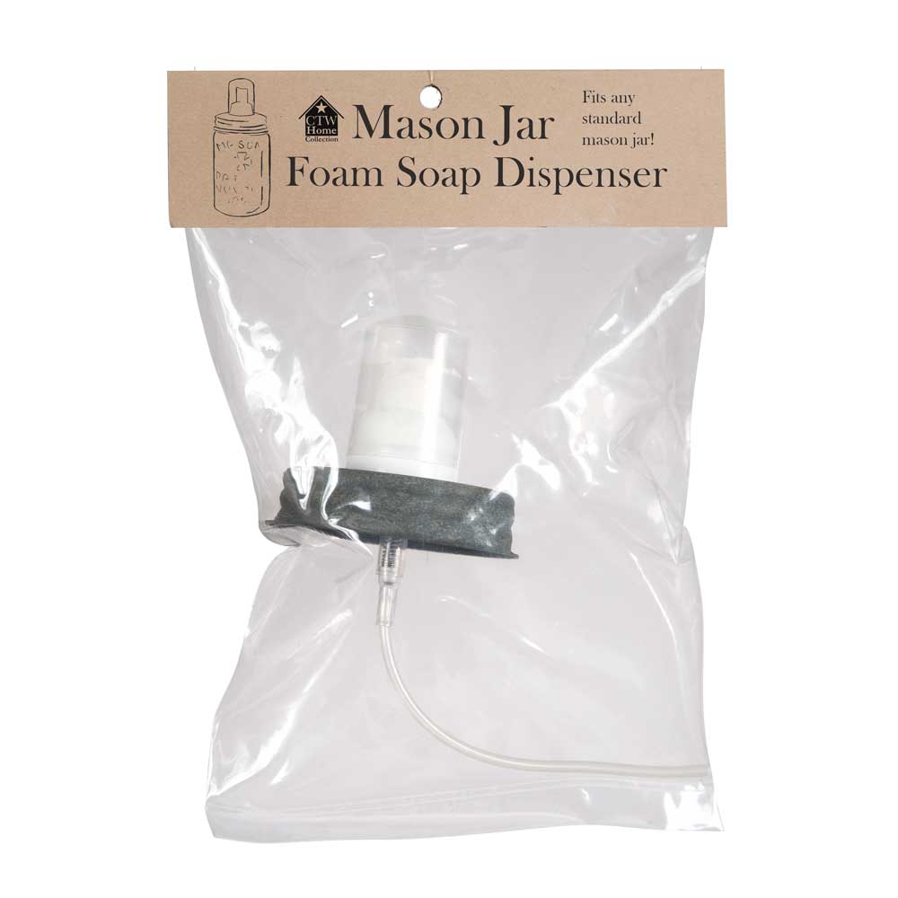 Mason Jar Foaming Soap Dispenser Barn Roof Lid